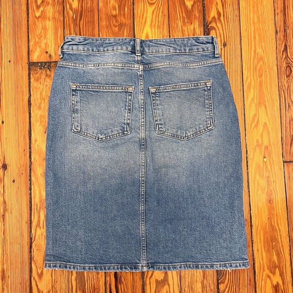 Anthropologie Pilcro Classic Denim Pencil Skirt - Picture 6 of 6